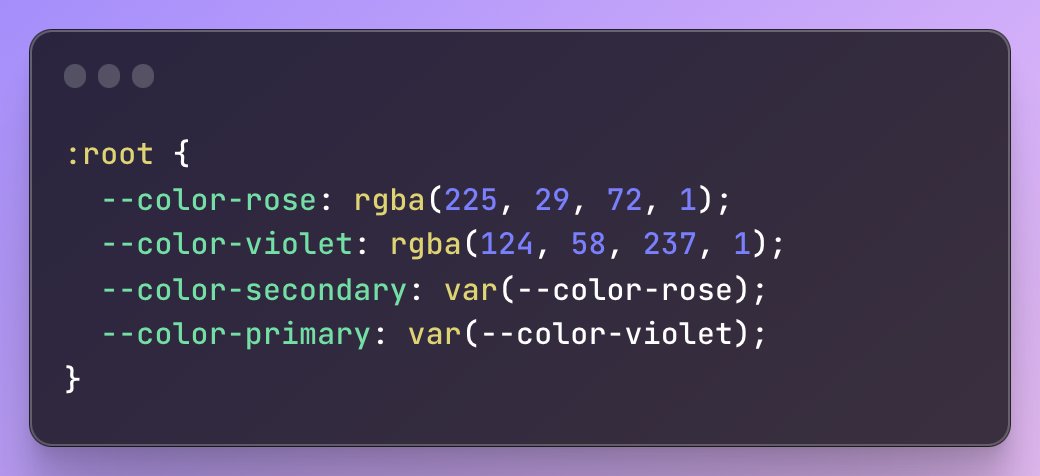 Design tokens in CSS