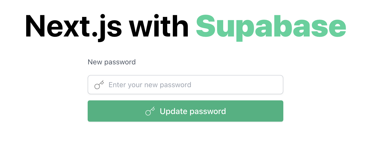 Update Password